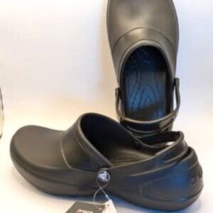 NWT CROCS Women's Mercy Clog Work Shoes for Nurses Chefs + More  Black Sz 8